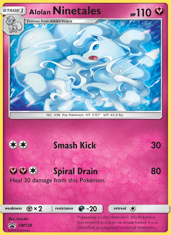 Alolan Ninetales SM Black Star Promos SM128/248
