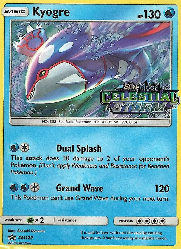 Kyogre SM Black Star Promos SM129/248
