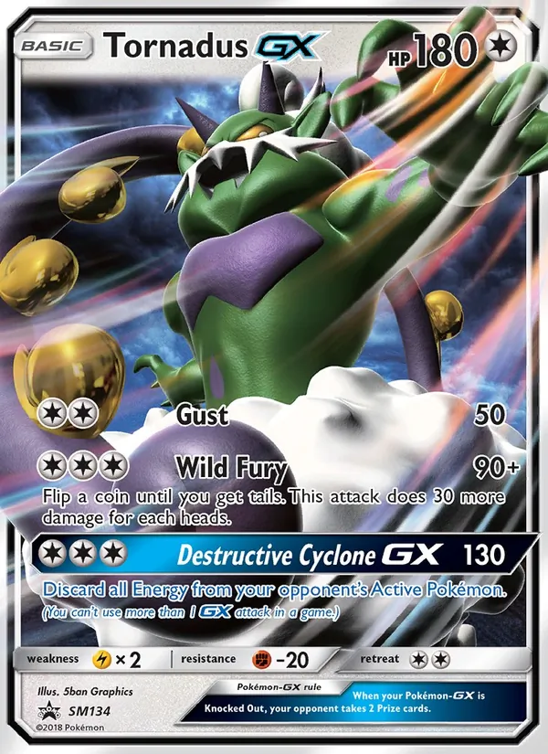 Tornadus GX Sol e Lua Promos SM134/248