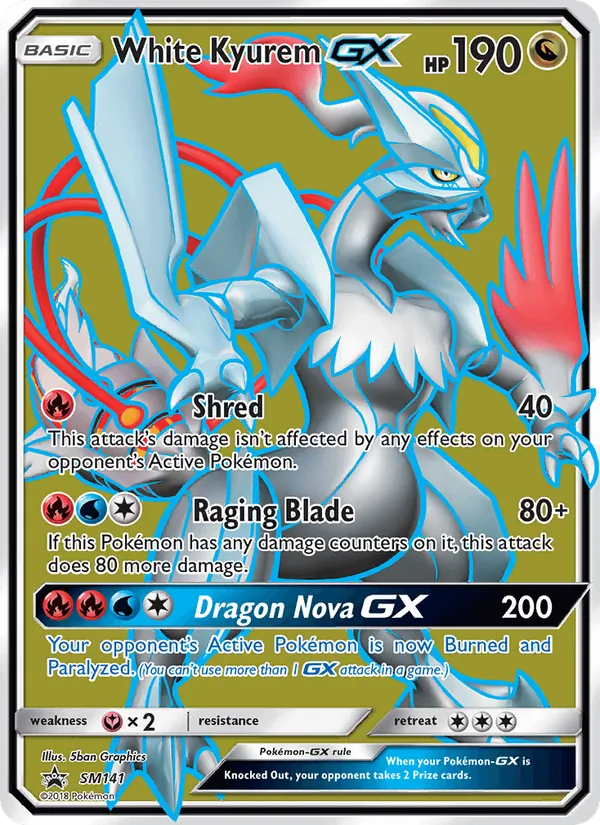 Weißes Kyurem GX SM Promokarten SM141/248