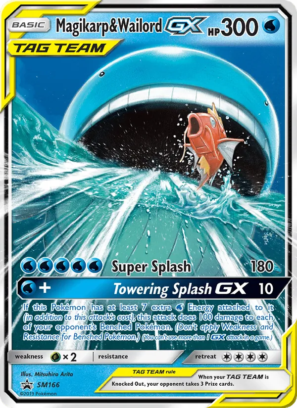 Magikarp y Wailord GX SL Cartas de promoción SM166/248