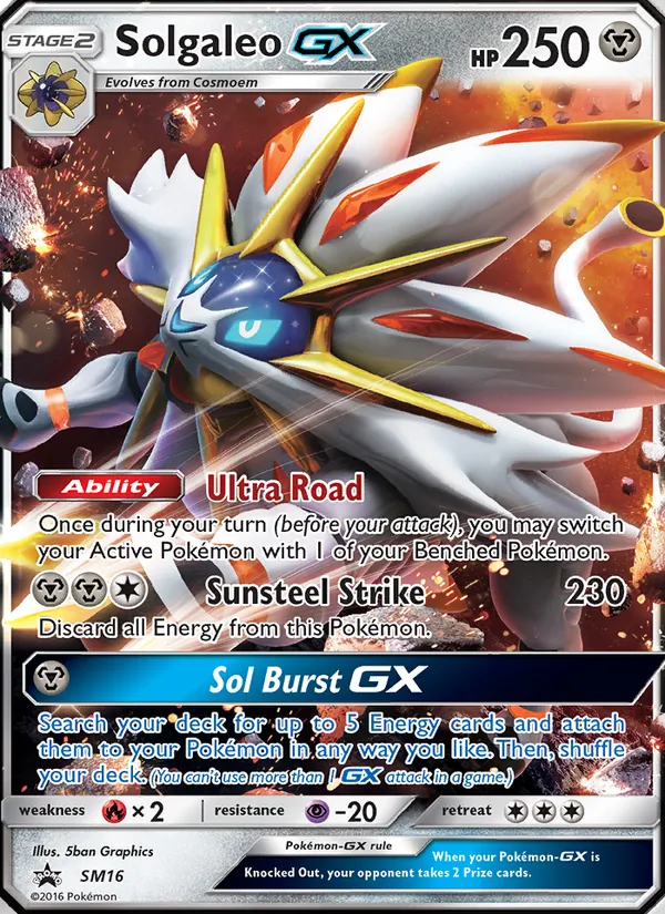 Solgaleo GX SM Promokarten SM16/248