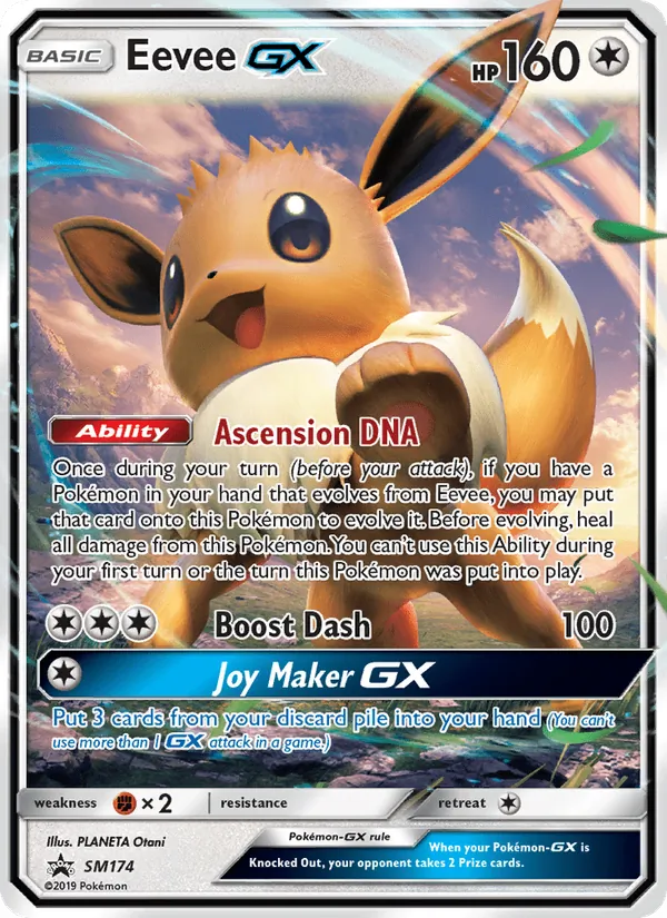 Eevee GX SL Cartas de promoción SM174/248