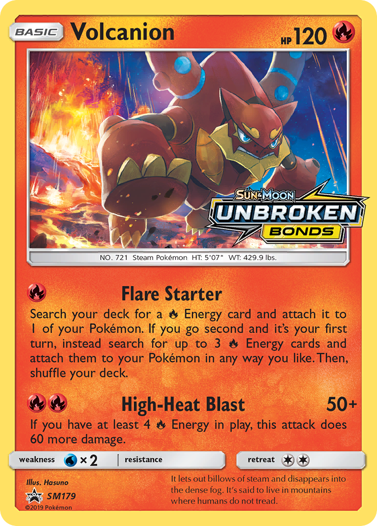 Volcanion Sol e Lua Promos SM179/248