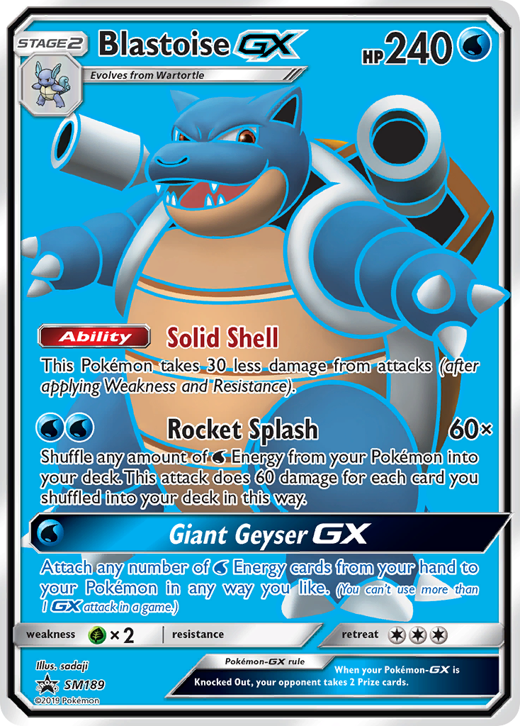 Blastoise GX SM Black Star Promos SM189/248