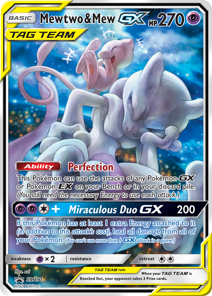 Mewtwo e Mew GX SL Promo SM191/248