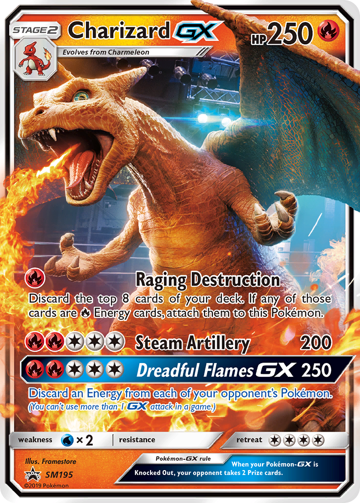 Charizard GX SL Cartas de promoción SM195/248