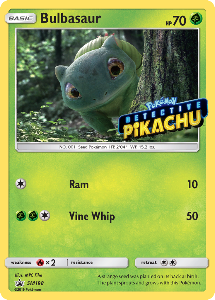 Bulbasaur SL Cartas de promoción SM198/248
