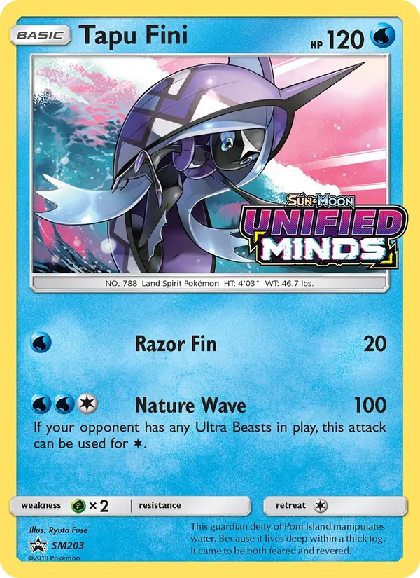 Tapu Fini SM Black Star Promos SM203/248