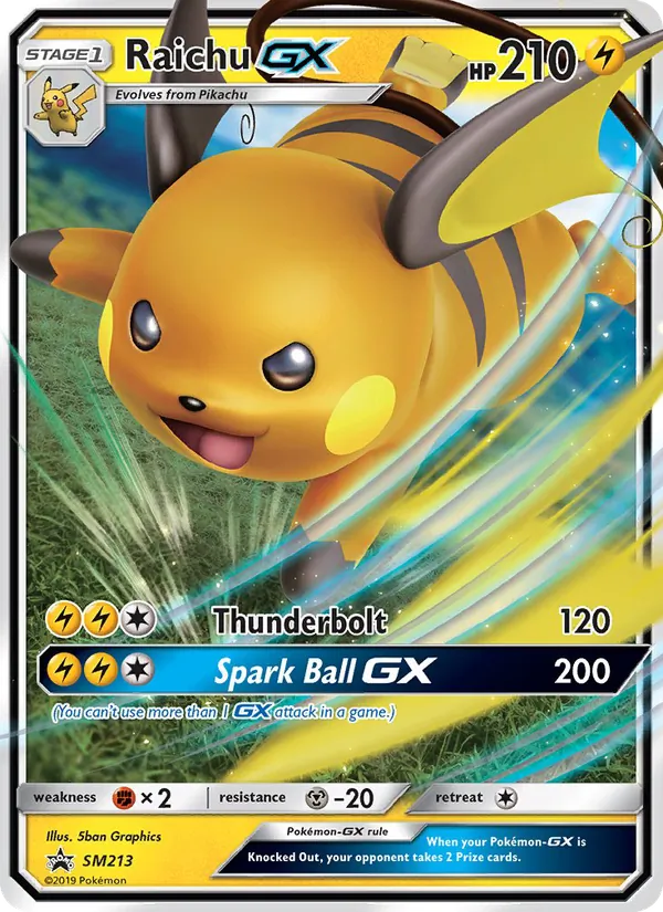 Raichu GX SM Promokarten SM213/248