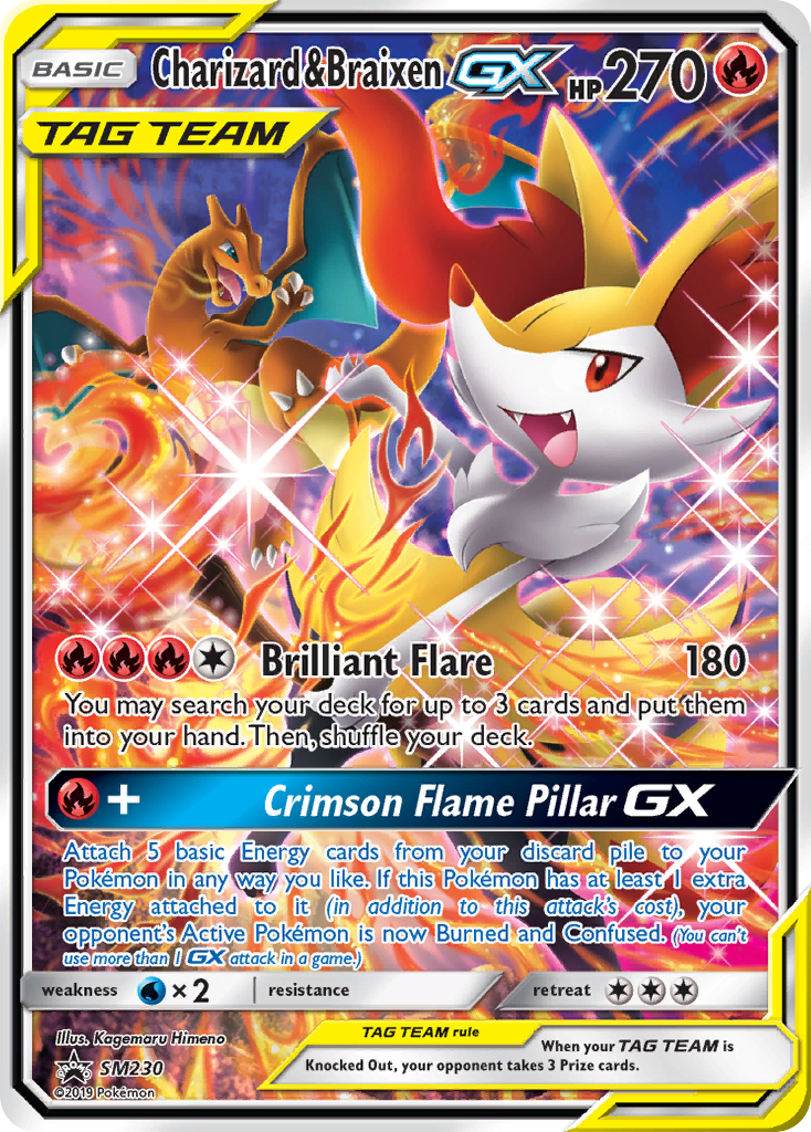 Charizard e Braixen GX SL Promo SM230/248