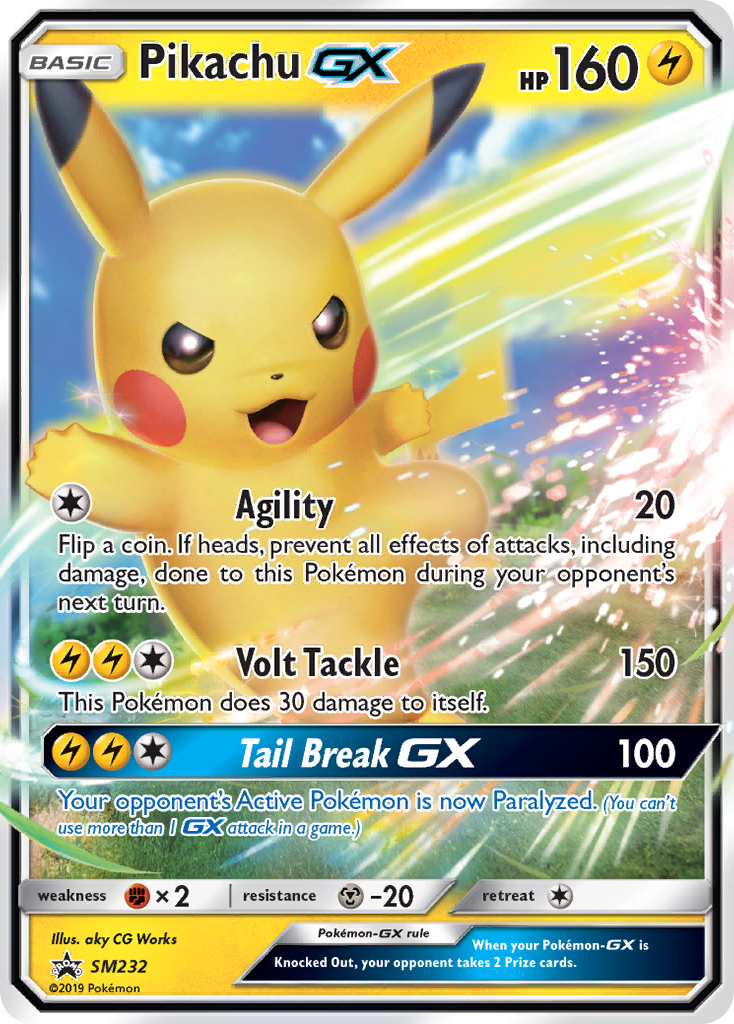 Pikachu GX SM Black Star Promos SM232/248