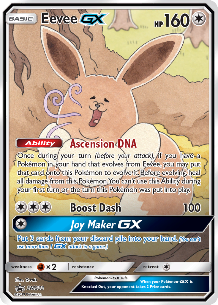 Eevee GX Sol e Lua Promos SM233/248
