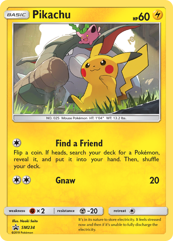 Pikachu SL Cartas de promoción SM234/248
