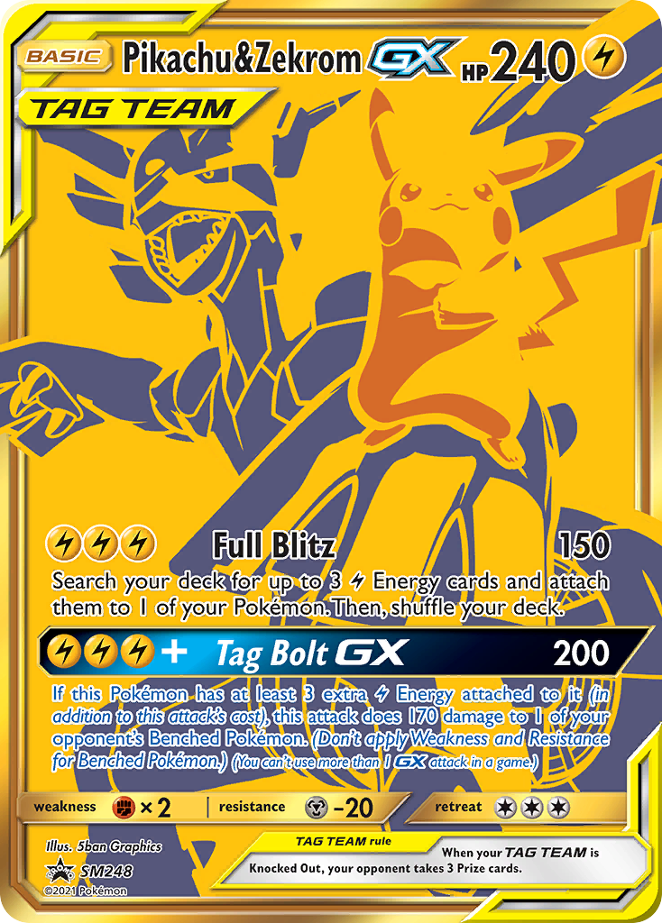 Pikachu & Zekrom GX SM Promokarten SM248/248