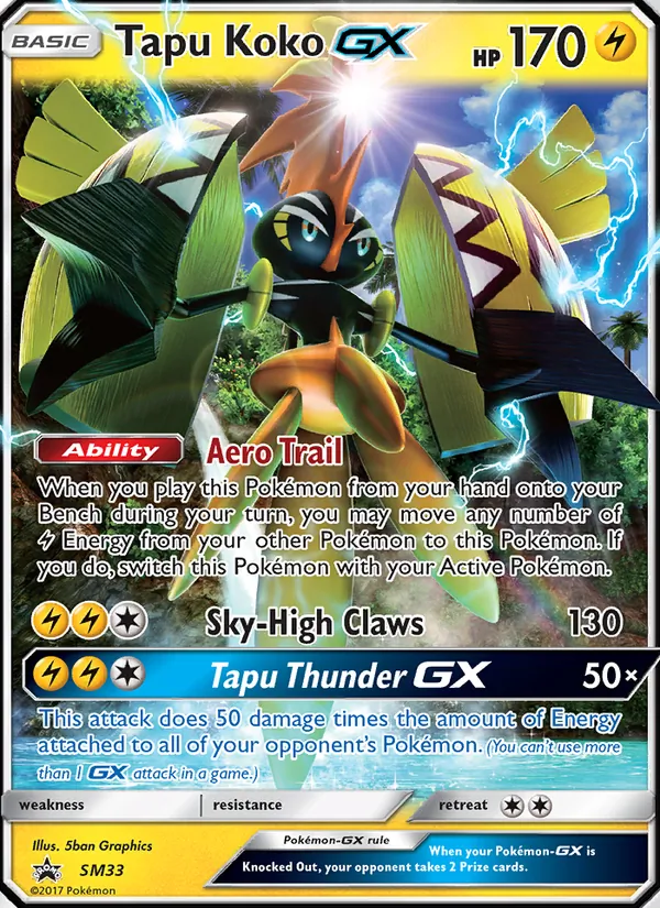 Tapu Koko GX Sol e Lua Promos SM33/248