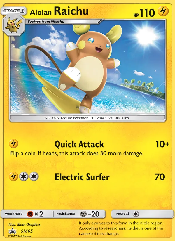 Raichu d’Alola Promo SM SM65/248