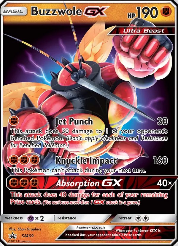 Buzzwole GX Sol e Lua Promos SM69/248