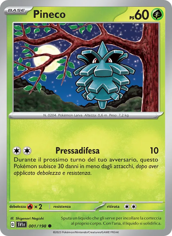 Pineco Scarlatto e Violetto 001/198