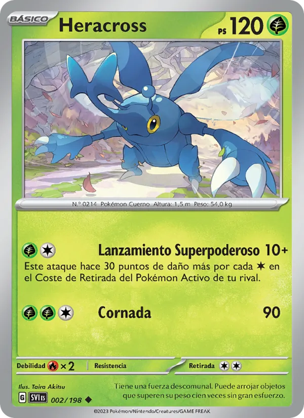 Heracross Escarlata y Púrpura 002/198