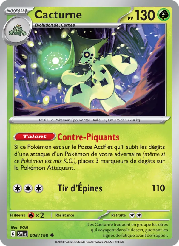 Cacturne Écarlate et Violet 006/198