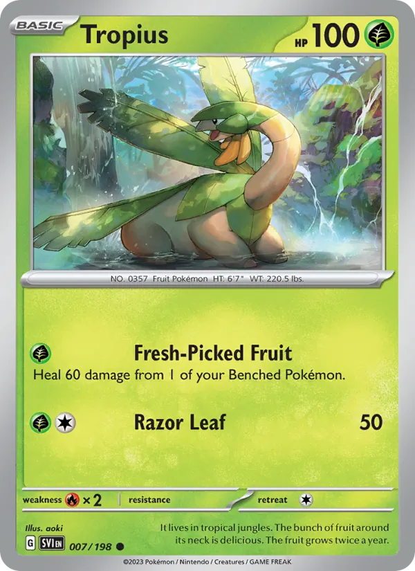 Tropius Scarlet & Violet 007/198
