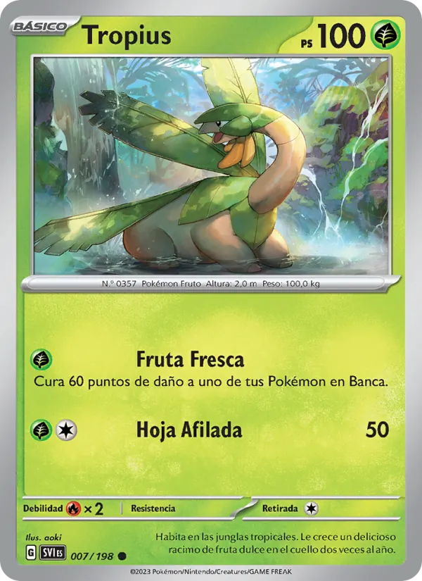 Tropius Escarlata y Púrpura 007/198