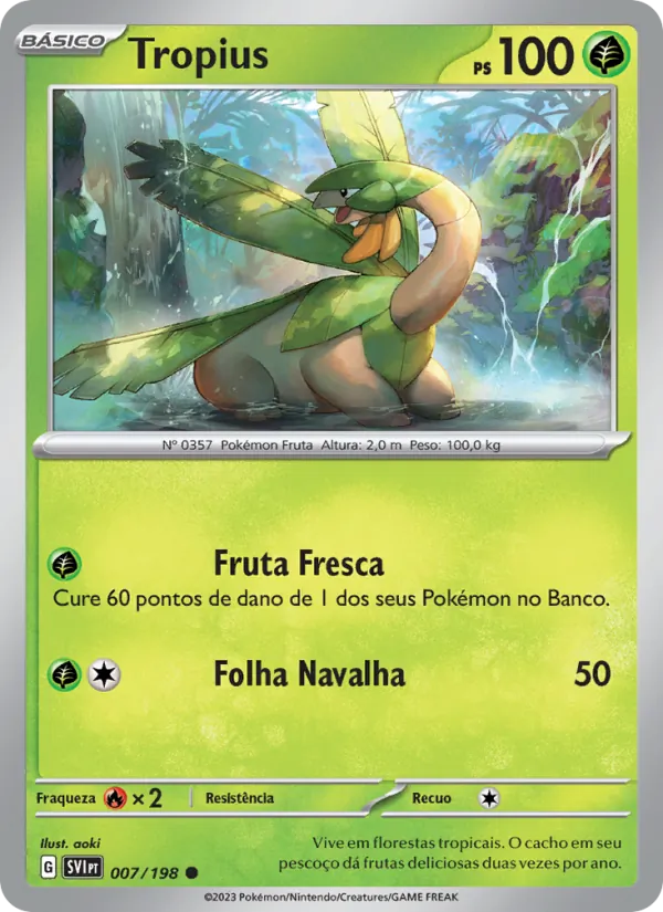 Tropius Escarlate e Violeta 007/198
