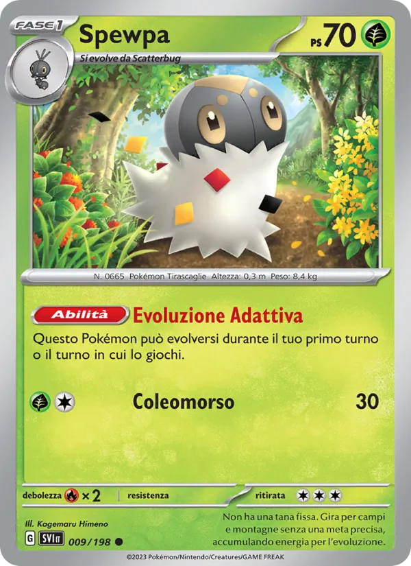 Spewpa Scarlatto e Violetto 009/198