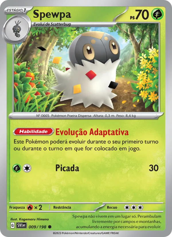 Spewpa Escarlate e Violeta 009/198