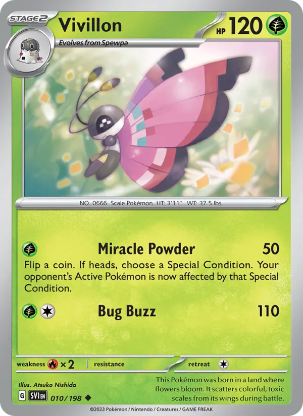 Vivillon Scarlet & Violet 010/198