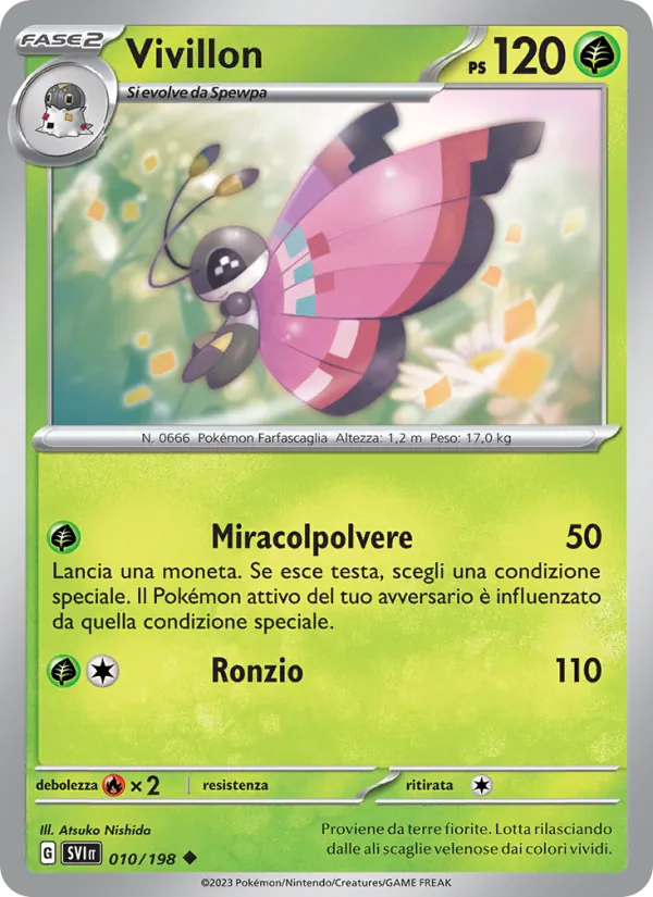 Vivillon Scarlatto e Violetto 010/198