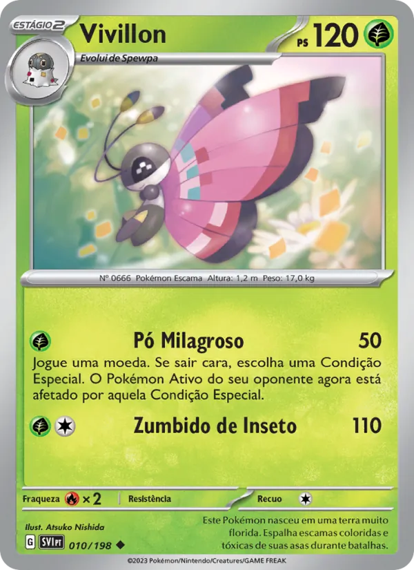 Vivillon Escarlate e Violeta 010/198