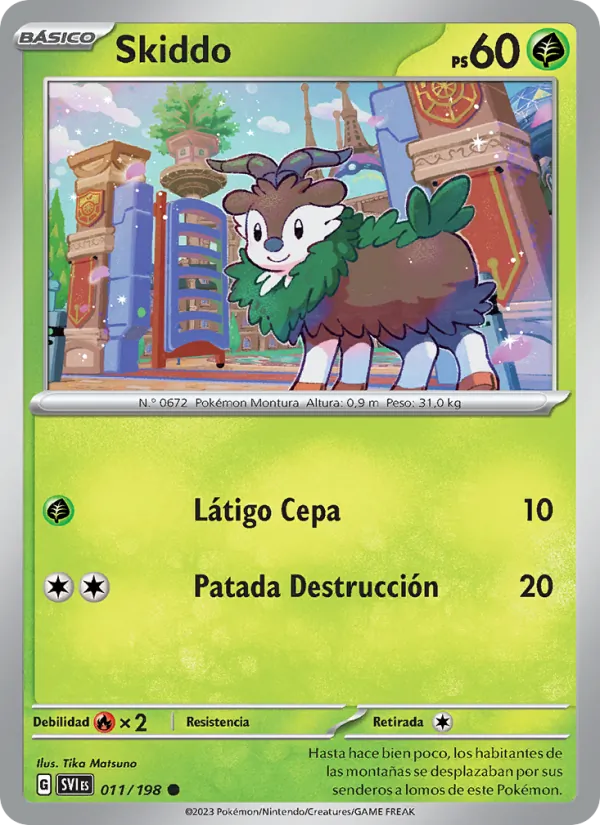 Skiddo Escarlata y Púrpura 011/198