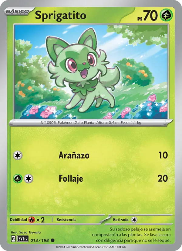 Sprigatito Escarlata y Púrpura 013/198