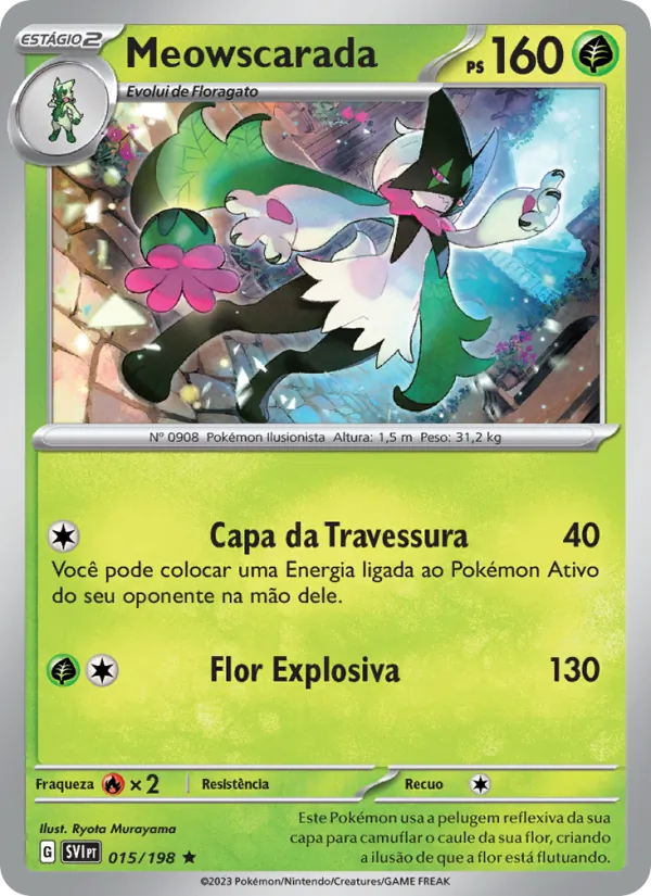 Meowscarada Escarlate e Violeta 015/198