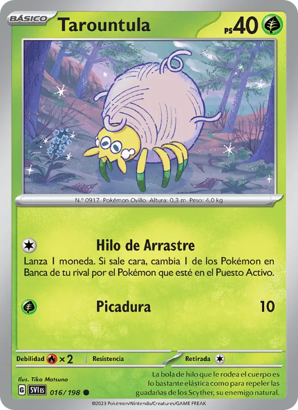 Tarountula Escarlata y Púrpura 016/198