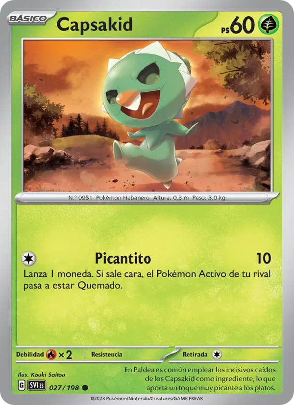 Capsakid Escarlata y Púrpura 027/198