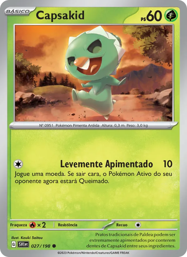 Capsakid Escarlate e Violeta 027/198