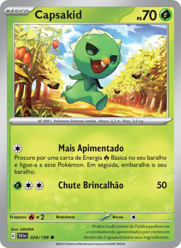 Capsakid Escarlate e Violeta 028/198