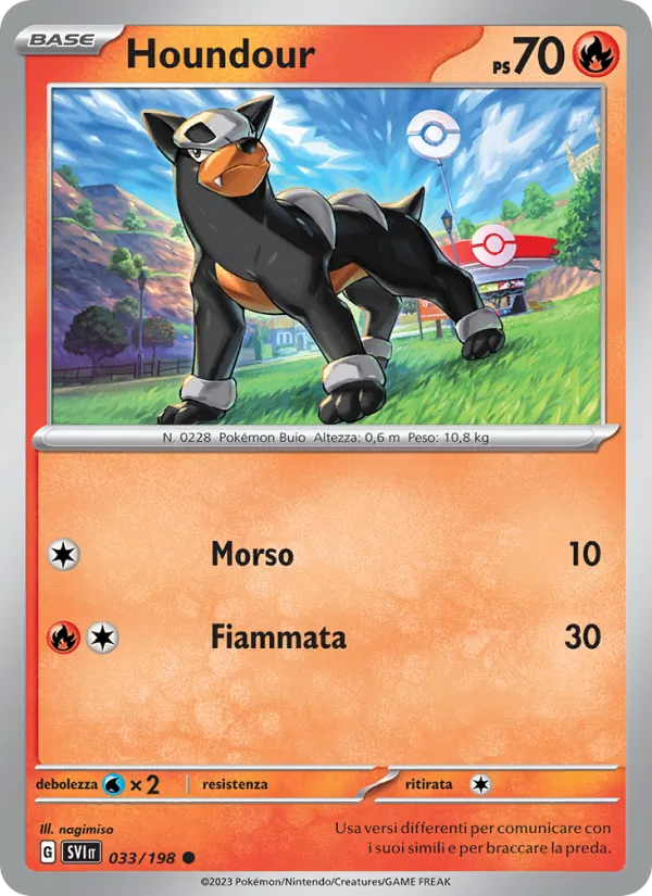 Houndour Scarlatto e Violetto 033/198