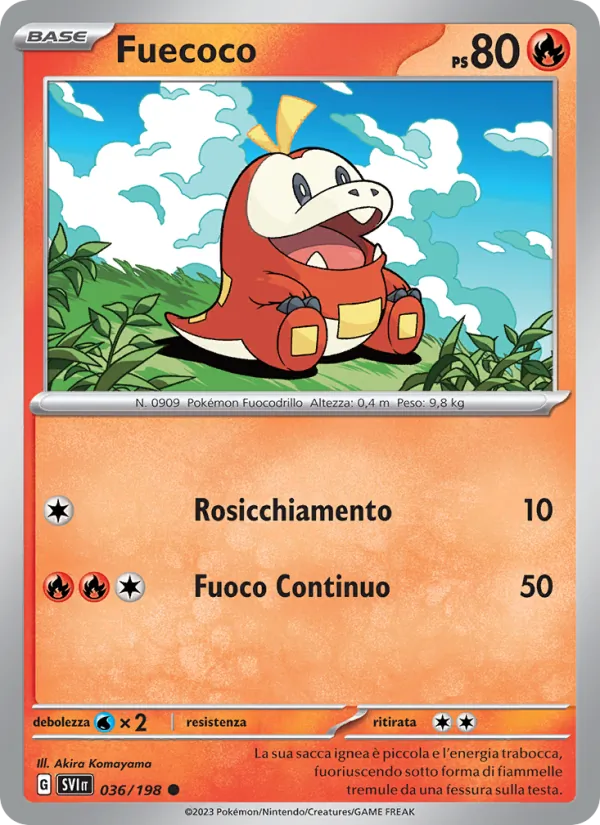Fuecoco Scarlatto e Violetto 036/198