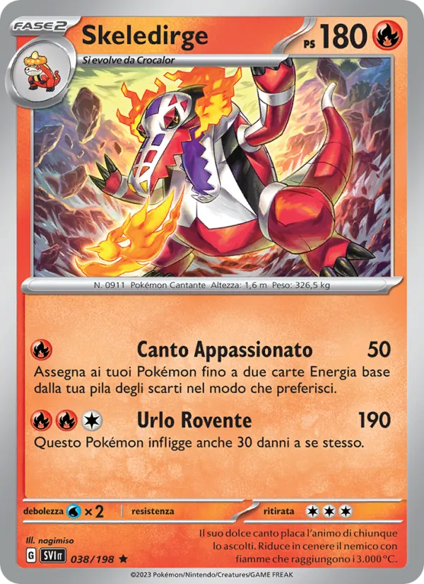 Skeledirge Scarlatto e Violetto 038/198