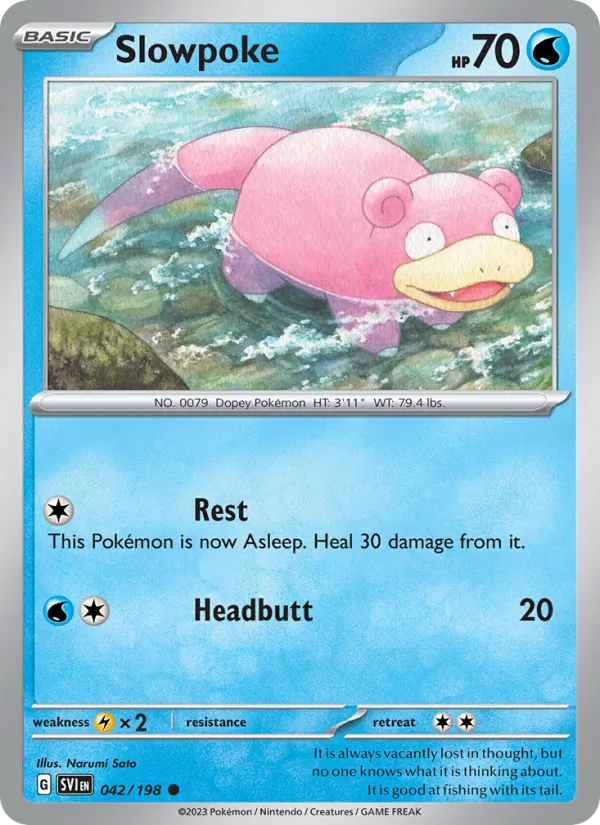 Slowpoke Scarlet & Violet 042/198