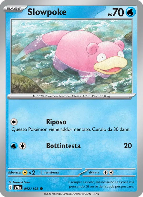 Slowpoke Scarlatto e Violetto 042/198
