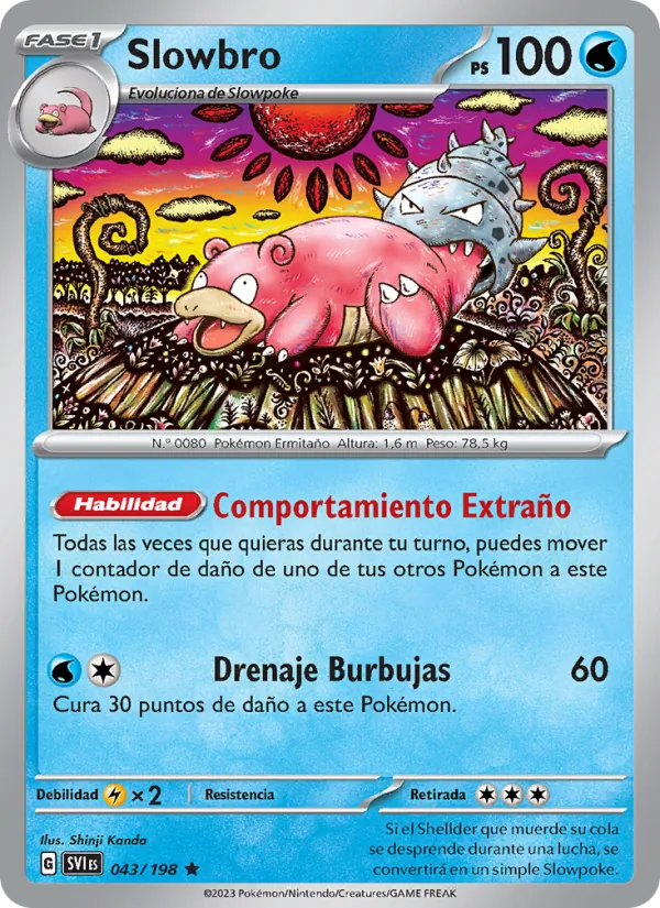 Slowbro Escarlata y Púrpura 043/198