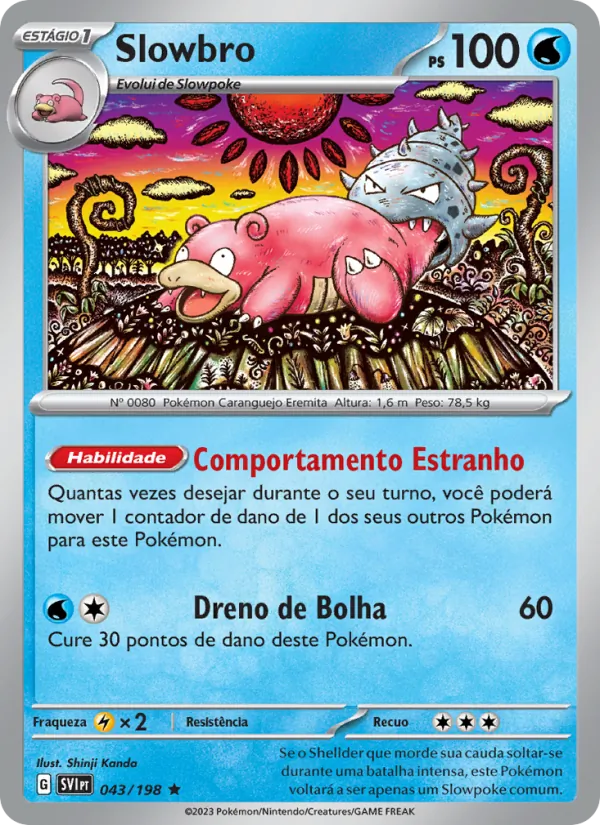 Slowbro Escarlate e Violeta 043/198