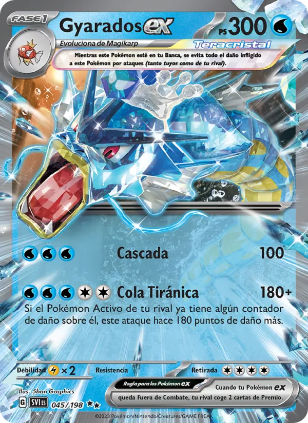 Gyarados ex Escarlata y Púrpura 045/198