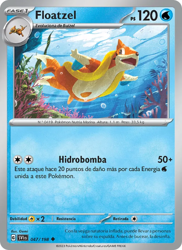 Floatzel Escarlata y Púrpura 047/198