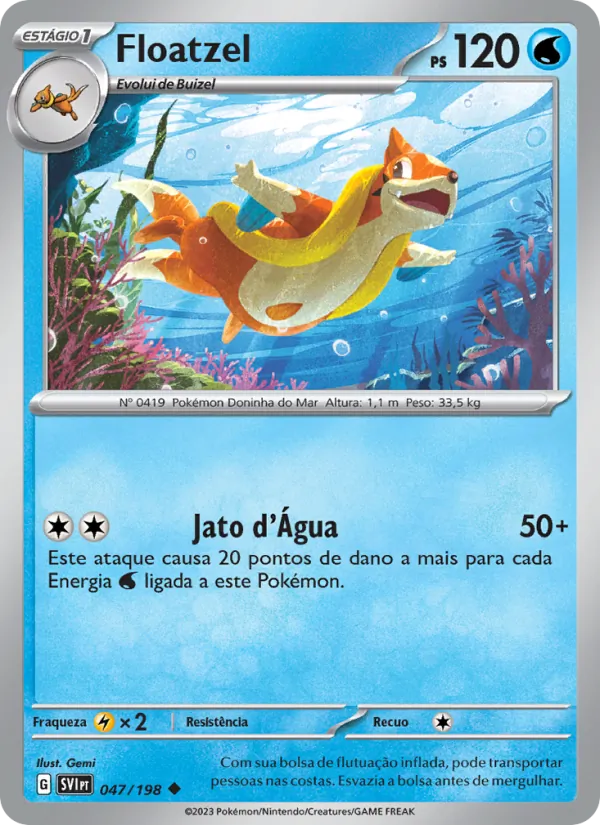 Floatzel Escarlate e Violeta 047/198